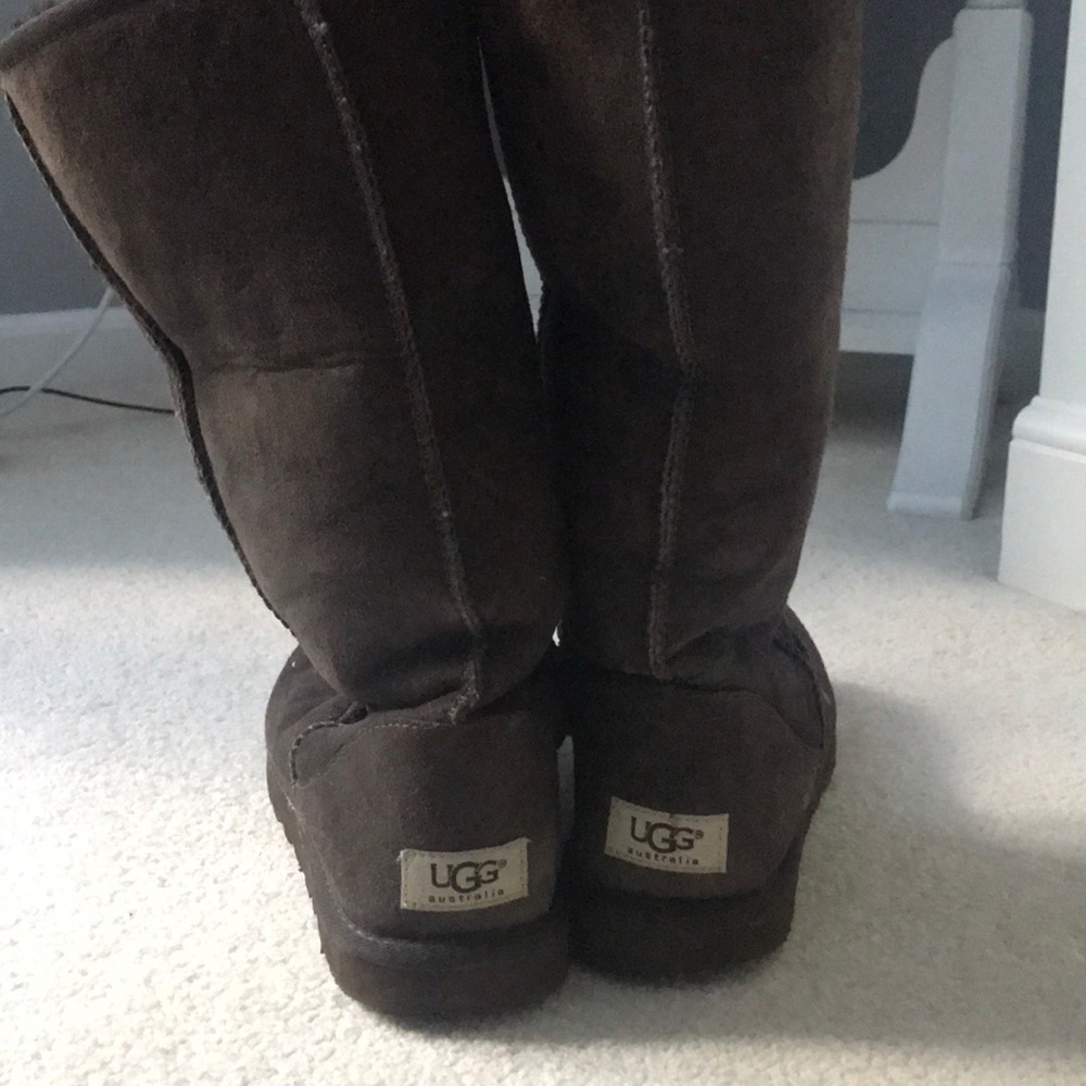 Tall Brown Uggs.